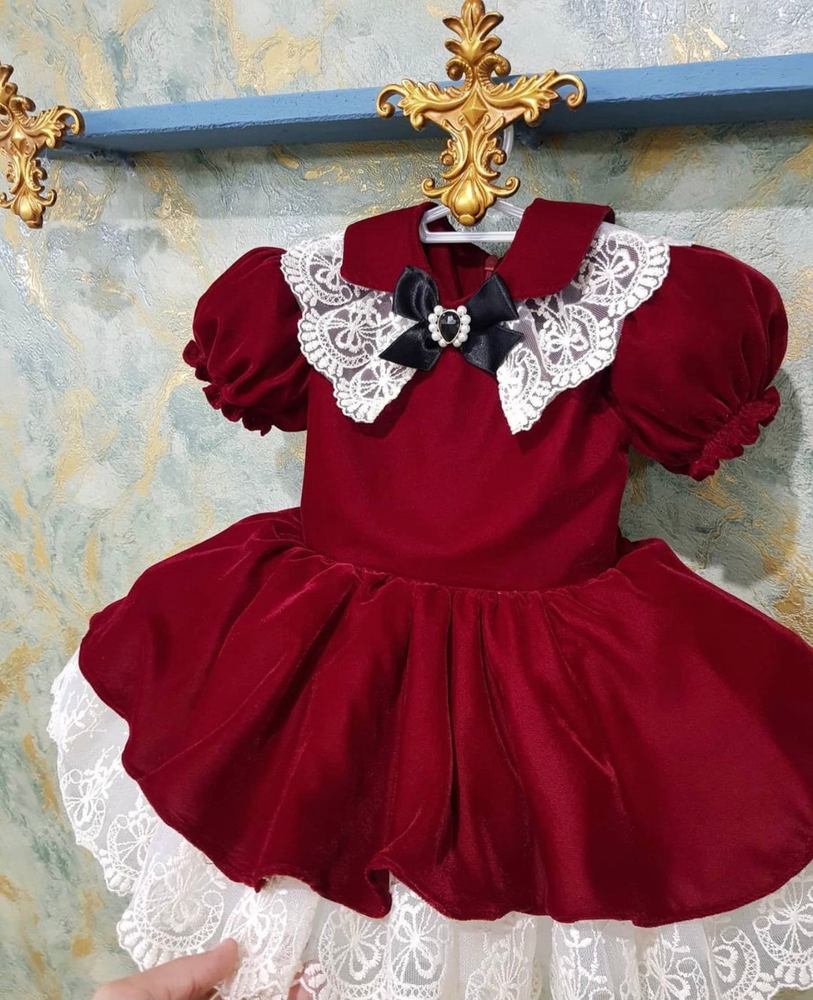 Baby Girl Dress Vintage Birthday Girl Dress Personalized Etsy