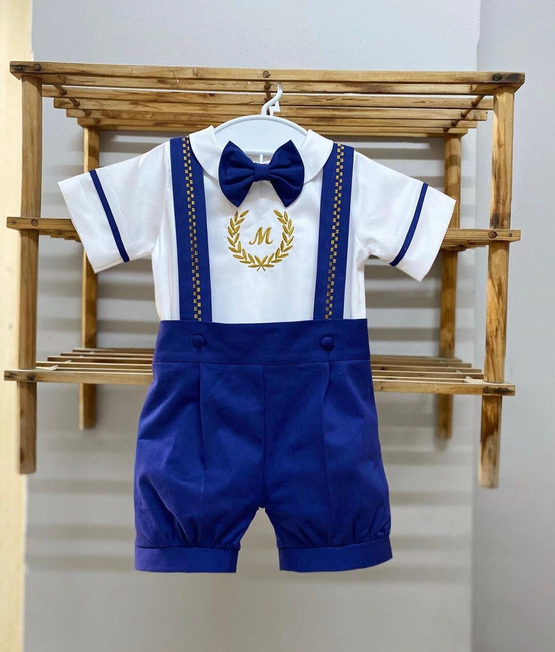 Personalized Name Navy Blue Baby Boy Birthday Outfit Cake Etsy