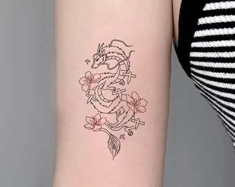Pack Of 3 Temporary Tattoo Haku Dragon Fake Tattoo Tattoo Etsy Pack Of 3 Temporary Tattoo Haku Dragon Fake Tattoo Tattoo Etsy