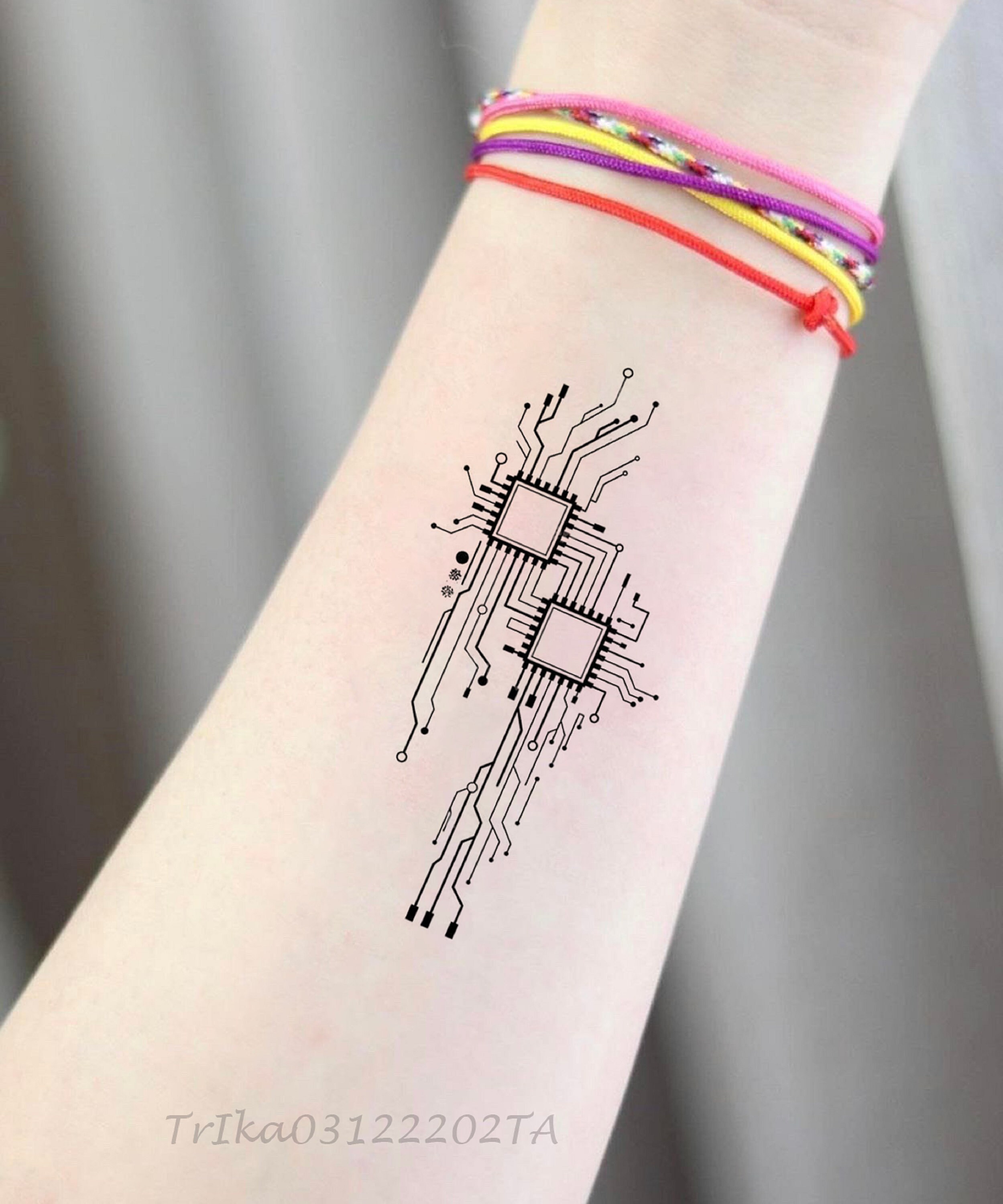 Daddys Little Girl Temporary Tattoo Sticker OhMyTat