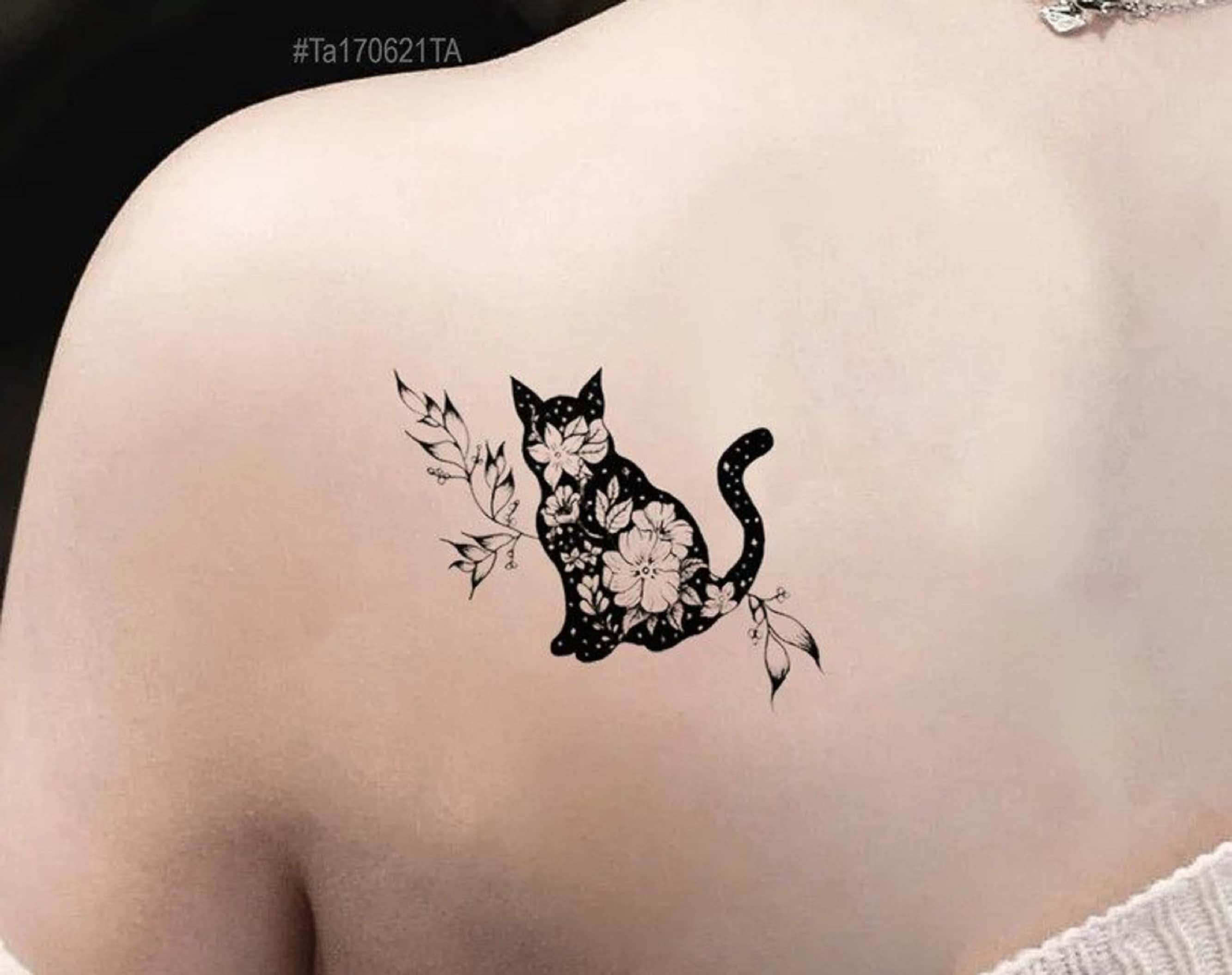 23 Cute Cat Tattoo Ideas in 2022  Viсtoria Lifestyle blog