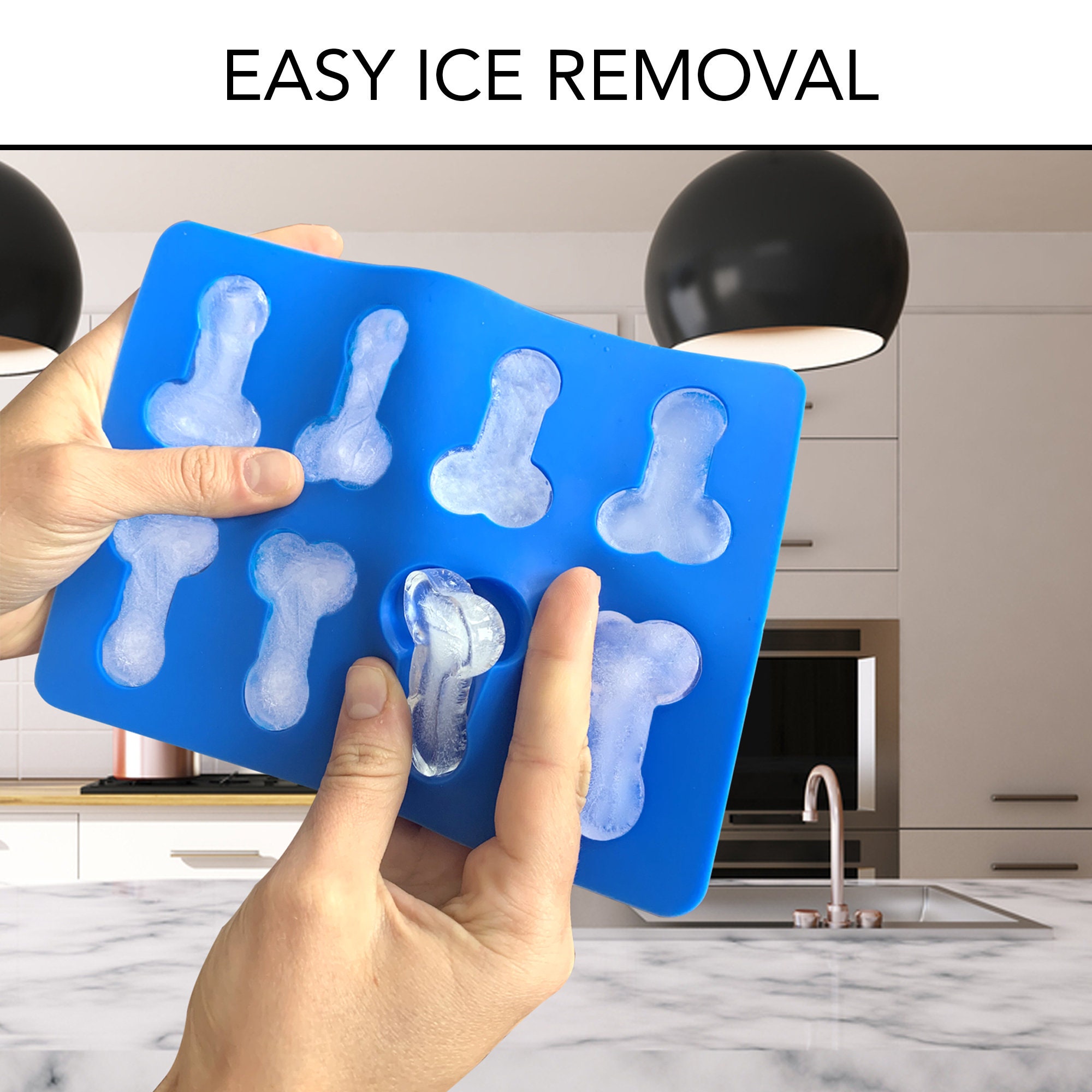 2PC Adult Prank Ice Cube Mold Funny Ice Molds for Stag Parties Ice Cube Tray