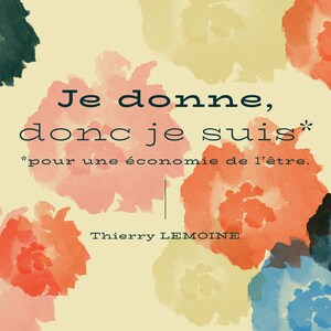 Carte postale poétique - Soutien par l'économie du don