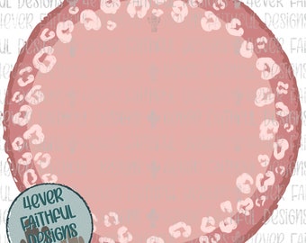 Mauve Leopard Print Monogram Frame, Shades of Mauve Shirt Design, PNG file, Sublimation Digital Design, Digital Download