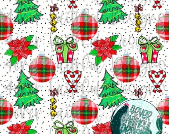 SEAMLESS Christmas pattern, Holiday Digital Paper, Cute Christmas digital Paper, PNG file, Holiday, Digital Design, Digital Download