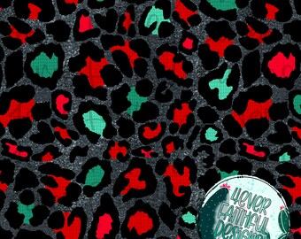 Grunge Christmas leopard pattern, Christmas Digital Paper, leopard digital, PNG file, holiday, Digital Design, Digital Download