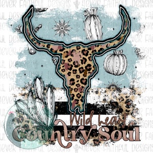 Wild Heart Country Soul, Cute Western Shirt, Cactus png, PNG Digital Design, Download digitale, Cute Western PNG, Desert PNG