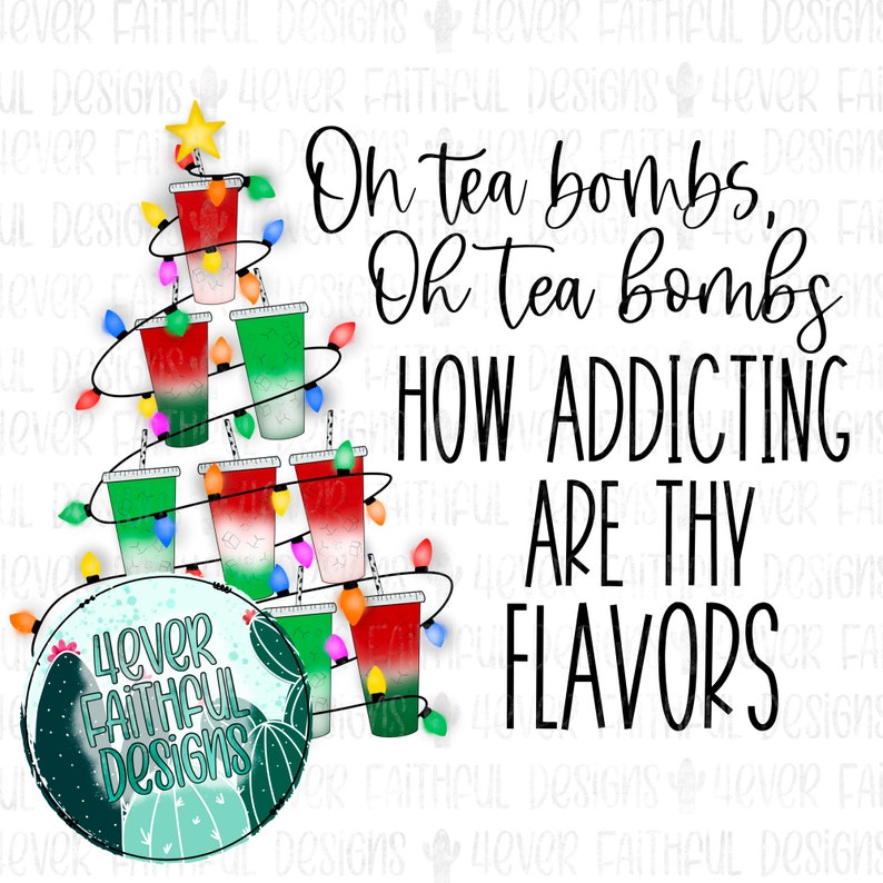 Christmas Loaded Teas Oh Tea Bombs Christmas Design Loaded Etsy