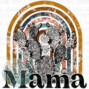 Maman PNG, cactus du désert PNG, conception numérique, téléchargement numérique, imprimé léopard de cactus, téléchargement numérique PNG, conception numérique bohème