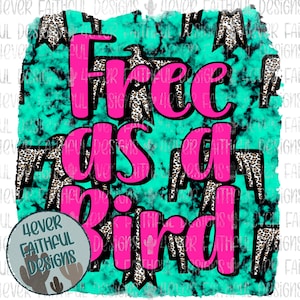 Free as a Bird Design, Modern Western Thunderbird Shirt, Western Shirt Design, PNG file, Sublimation Digital Design, Digital Download