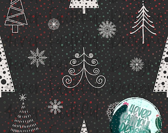 Seamless Christmas tree pattern, Christmas Digital Paper, Holiday digital, PNG file, holiday, Digital Design, Digital Download