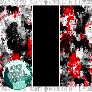 Rood & Zwart Tumbler Design, Tumbler PNG, Hidden Bulldogs Tumbler Design, Sport Tumbler PNG, Custom Tumbler PNG-bestand, Digitale Download