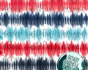 Patriotic Tie Dye Stripes Digital Paper, Red White Blue Digital Paper, Tie Dye Digital File, PNG File, Digital Download, Printable Artwork