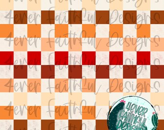 Fall checkered pattern, Fall Digital Paper, Cute Autumn color digital Paper, PNG file, Sublimation, Digital Design, Digital Download