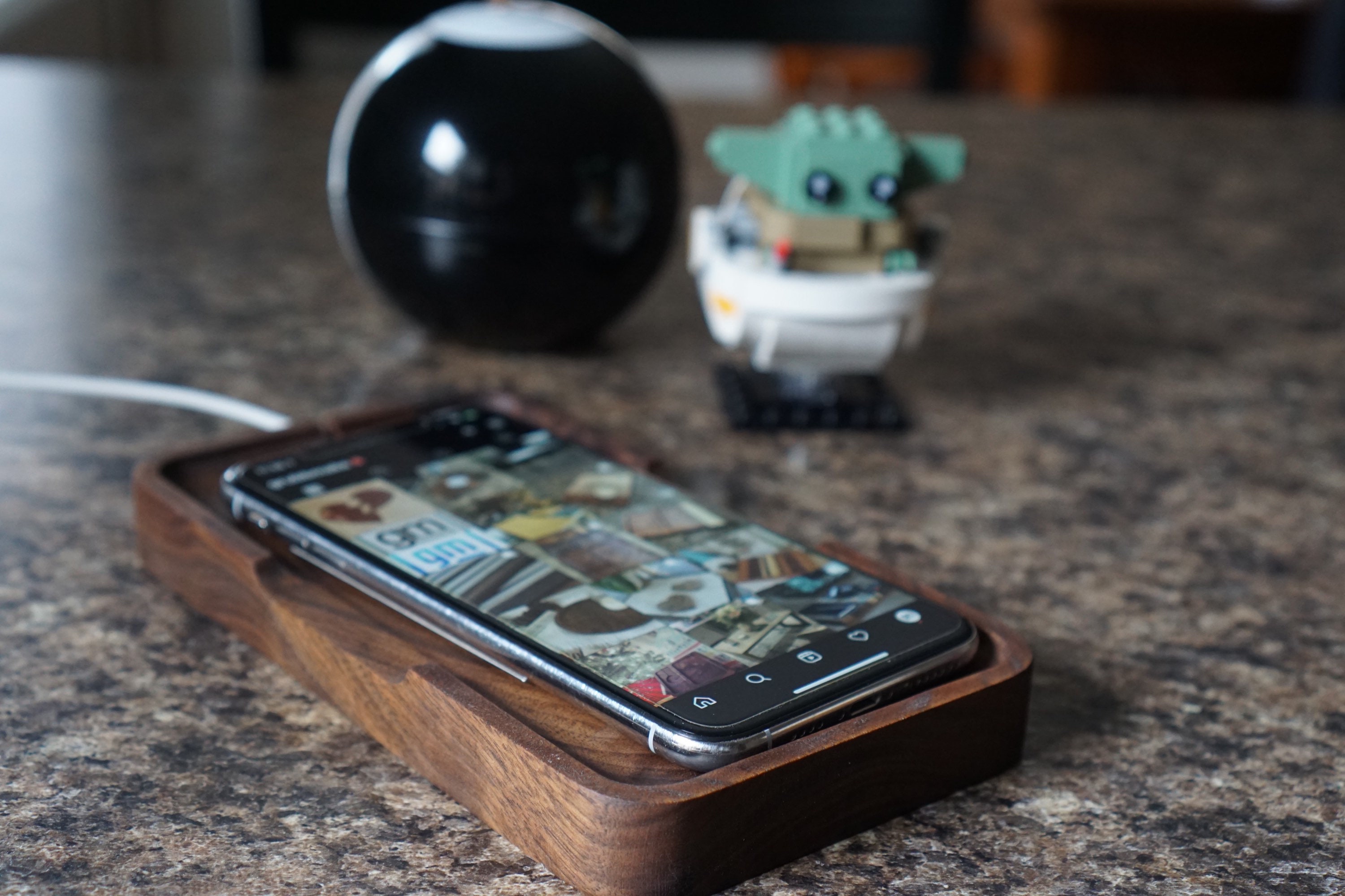 Hardwood Charging Tray MagSafe Ready Etsy