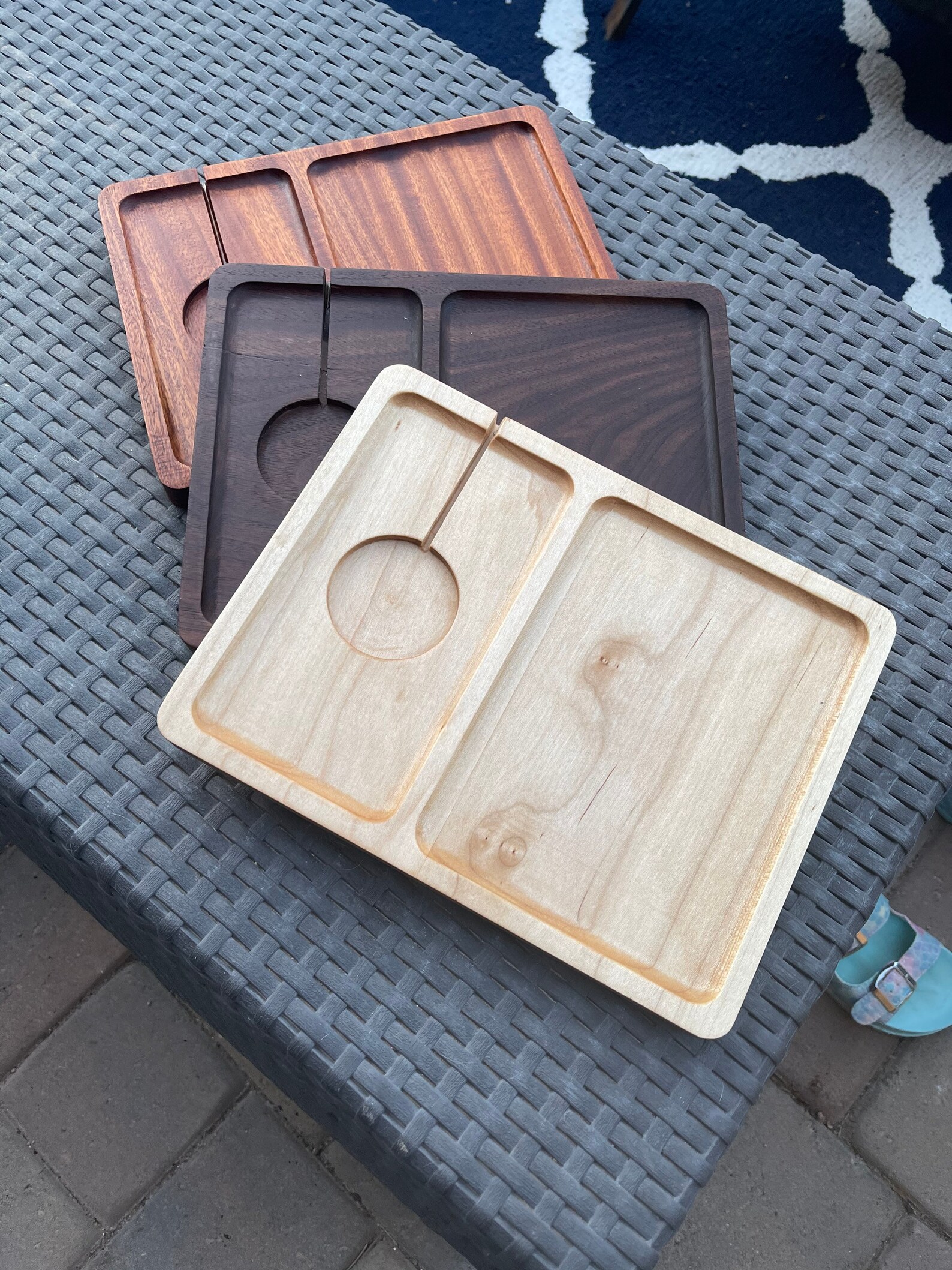 Wood Valet Tray With MagSafe Cutout Etsy