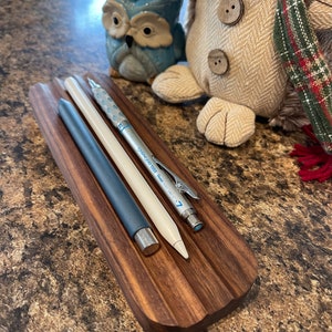 Walnut Pen Tray - SMALL - Modern Desk Accessories