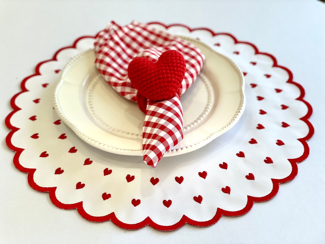 Valentines Placemat Etsy