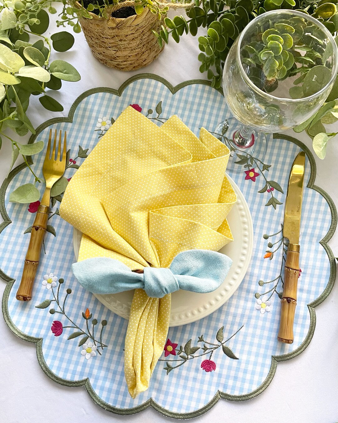 Canvas Placemat Light Blue main image 1