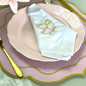 Rose and golden Placemat/Waterproof Placemat/ Wedding Gift/ Gift for Her/ Heat Resistance/ Dinning Table Placemats