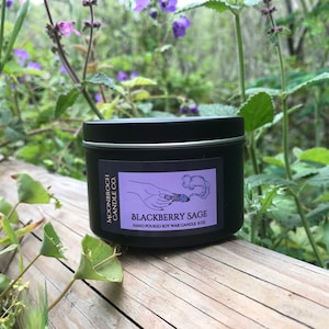 Blackberry Sage soy wax candle