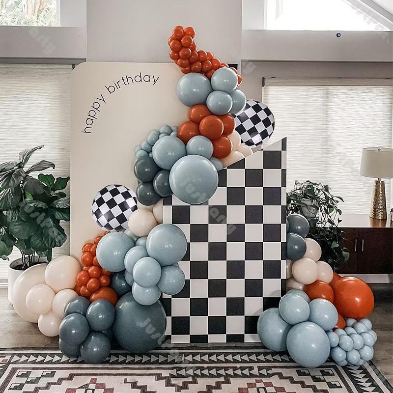 Grand Ballon à Carreaux 1 2 3 4 5 6, Noir Et Blanc, Pour Course