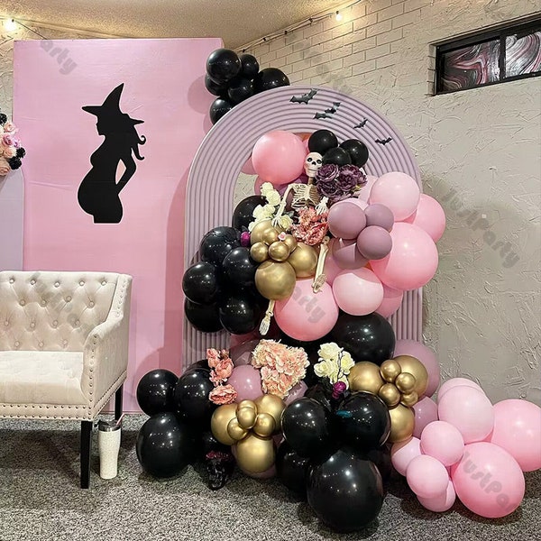 Pink Halloween Balloons Etsy