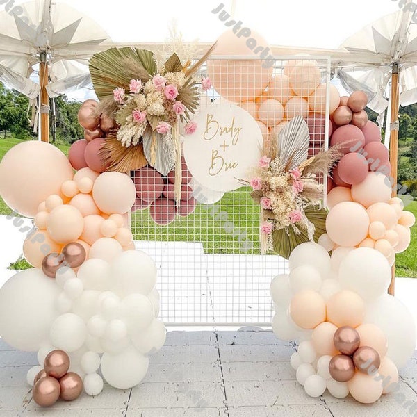 6-16Ft Blush Balloon Arch Kit Matte Balloons Boho Balloon Garland Kit DIY Balloon Decoration Wedding Baby Shower Birthday Party Garland Kit