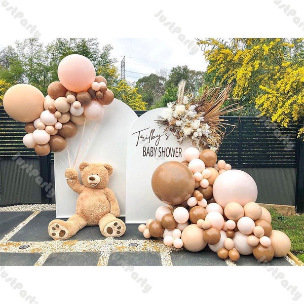 118 pcs Coffee Balloon Arch Garland Kit Set Baby Shower Wedding Birthday Party