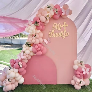 145pcs Wedding Balloon Garland Arch Kit Dusk Pink Sand Globos Bride to Be Baby Shower Girl Gender Reveal 1st Birthday Kids Party Decor