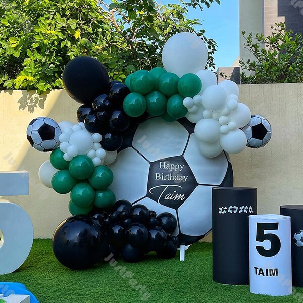 Football Themed Balloon Garland Etsy