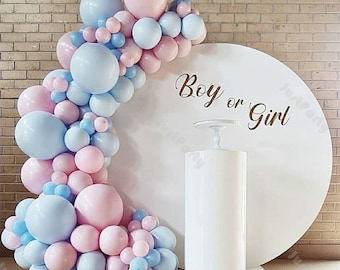 50 Pezzi Palloncini Blu Macaron in lattice Blu Pastello 5 Pollici per con Nastro Ragazze Ragazzi Festa di Compleanno Baby Shower Rivelazione di Genere