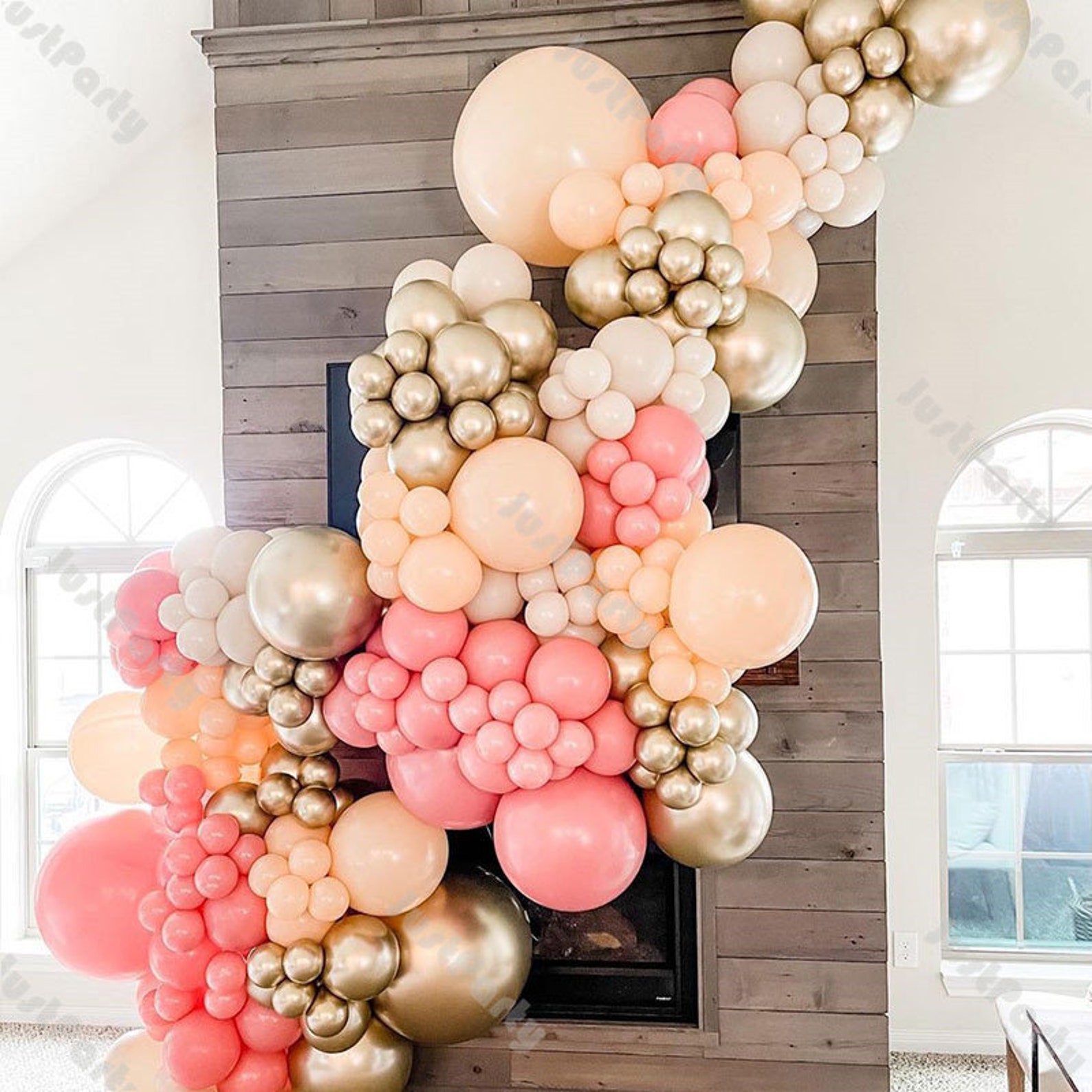 Staubige rosa und braun Ballon Girlande Arch Kit | Etsy