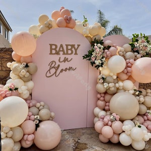 108/160pcs Happy Birthday Balloon Arch Kit Dusk Pink Brown Globos Baby Shower Gender Reveal Party Supplies Wedding Decoration Bride to Be