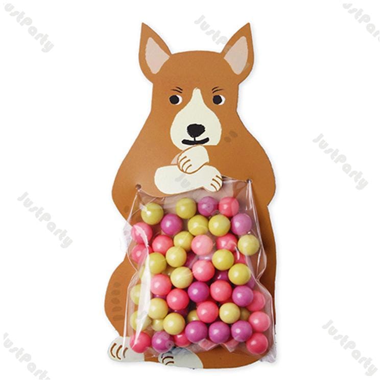 OdDdot Simpatico sacchetto con coulisse con stampa di impronte di zampa di cane, sacchetto per caramelle, sacchetto regalo di Natale per feste di