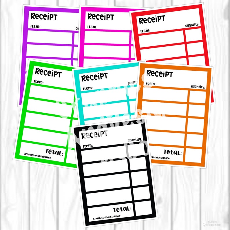 Receipts For Small Business 3x4 Inch Receipts Small Business Customer 
