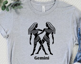 Gemini Shirt, Gemini Zodiac, Gemini Zodiac Gift, Gemini Horoscope, Zodiac Gifts, Gift for Gemini, Gemini Birthday Gift, Gemini Sign Shirt