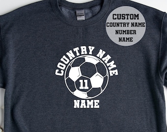 Custom World Cup Sweatshirt Hoodie, World Cup 2022 Sweatshirt, Custom Countries Soccer, Personalized Countries Football,Qatar World Cup 2022