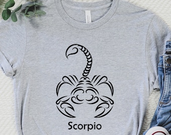 Scorpio Shirt, Scorpio Gift, Zodiac Scorpio, Scorpio Sign Shirt, Birthday Gift For Zodiac, Scorpio Birthday T-Shirt, Zodiac Gifts, Scorpio