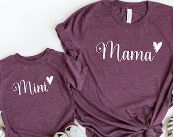 Mama Mini Shirts, Mom And Me Shirt, Mama Mini Matching Shirt, Mother's Day Gift, Matching Mommy and Me Shirts, Matching Mom Shirt
