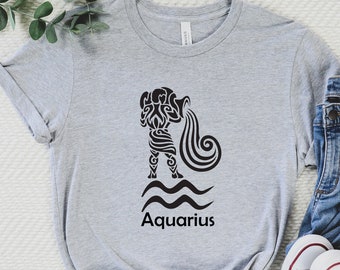 Aquarius Shirt, Aquarius Zodiac, Aquarius Gift, Zodiac Art Gifts, Zodiac Aquarius, Gift for Aquarius, Aquarius Birthday, Aquarius Sign Shirt