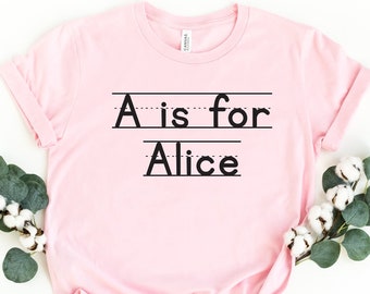 First Day of Preschool Shirt, Back to School Shirt, Kindergarten Shirt, Custom School Shirt, Personalized Kids Shirt, Custom Alphabet Shirt