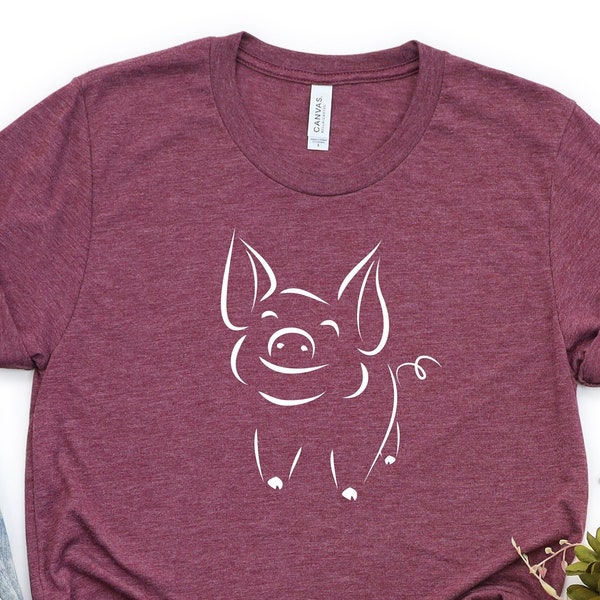 Pig Shirt, Cute Pig Shirt, Farm Shirt, Pig Lover Gift, Pig Mom Shirt, Farmer Shirt, Pig Farmer, Animal Lover Shirt, Piggy Shirt,Pig Gift Tee