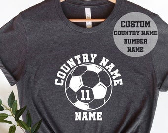 Custom World Cup Shirt, World Cup 2022 Shirt,Custom Countries Soccer Shirt,Personalized Countries Football,Qatar World Cup 2022 Family Shirt