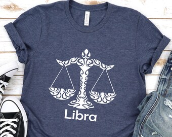 Libra Shirt, Libra Zodiac, Libra Gifts, Libra Astrology, Zodiac Gifts, Zodiac Art, Gift for Libra, Libra Women, Libra Girl, Libra Sign