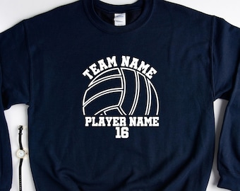 Custom Volleyball Sweatshirt Hoodie, Personalized Volleyball Sweatshirt, Volleyball Sweatshirt, Volleyball Mom Sweatshirt, Family Volleyball