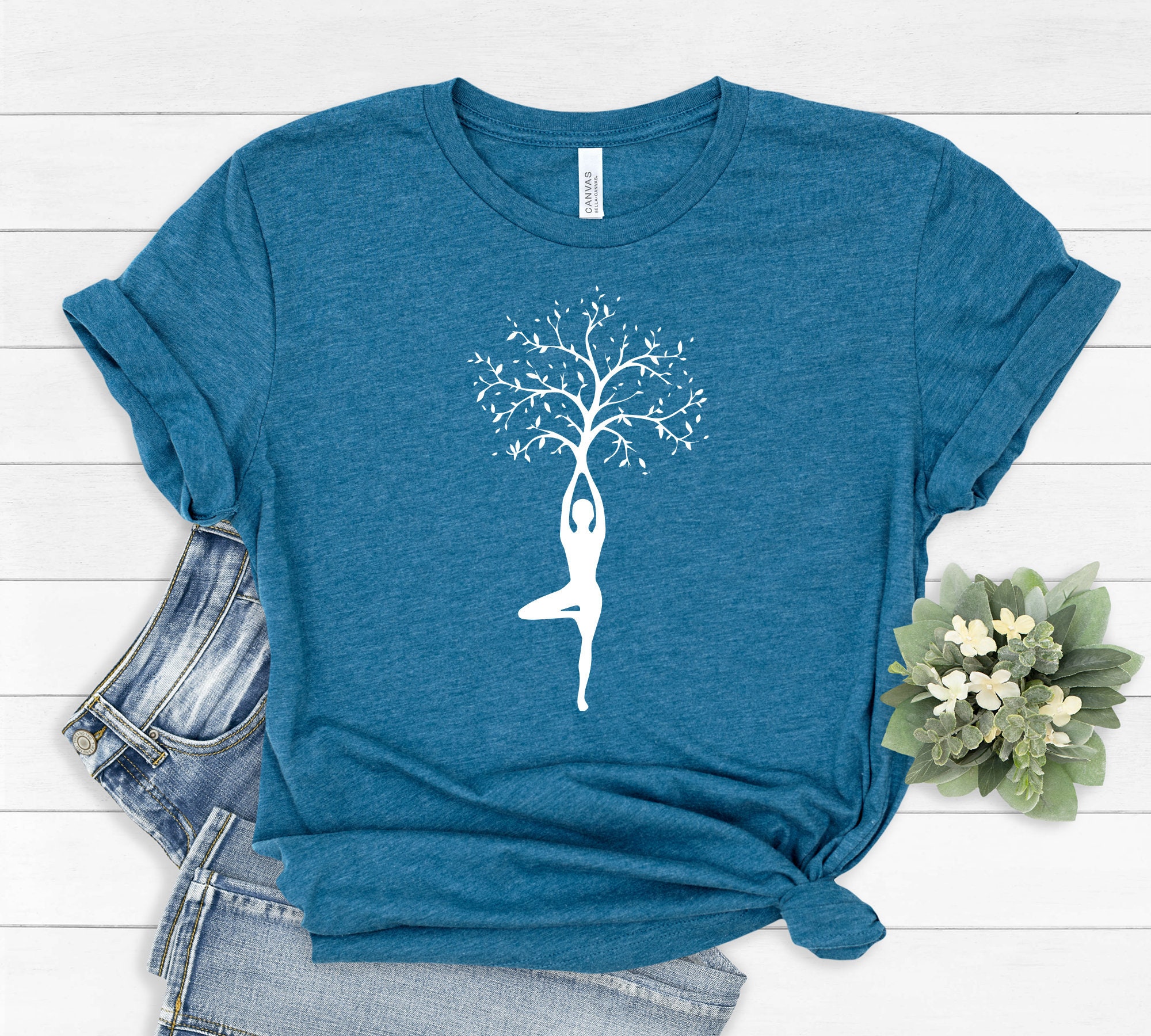 Yoga Shirt Yoga Tshirt Yoga Gives You Superpowers Yoga Etsy