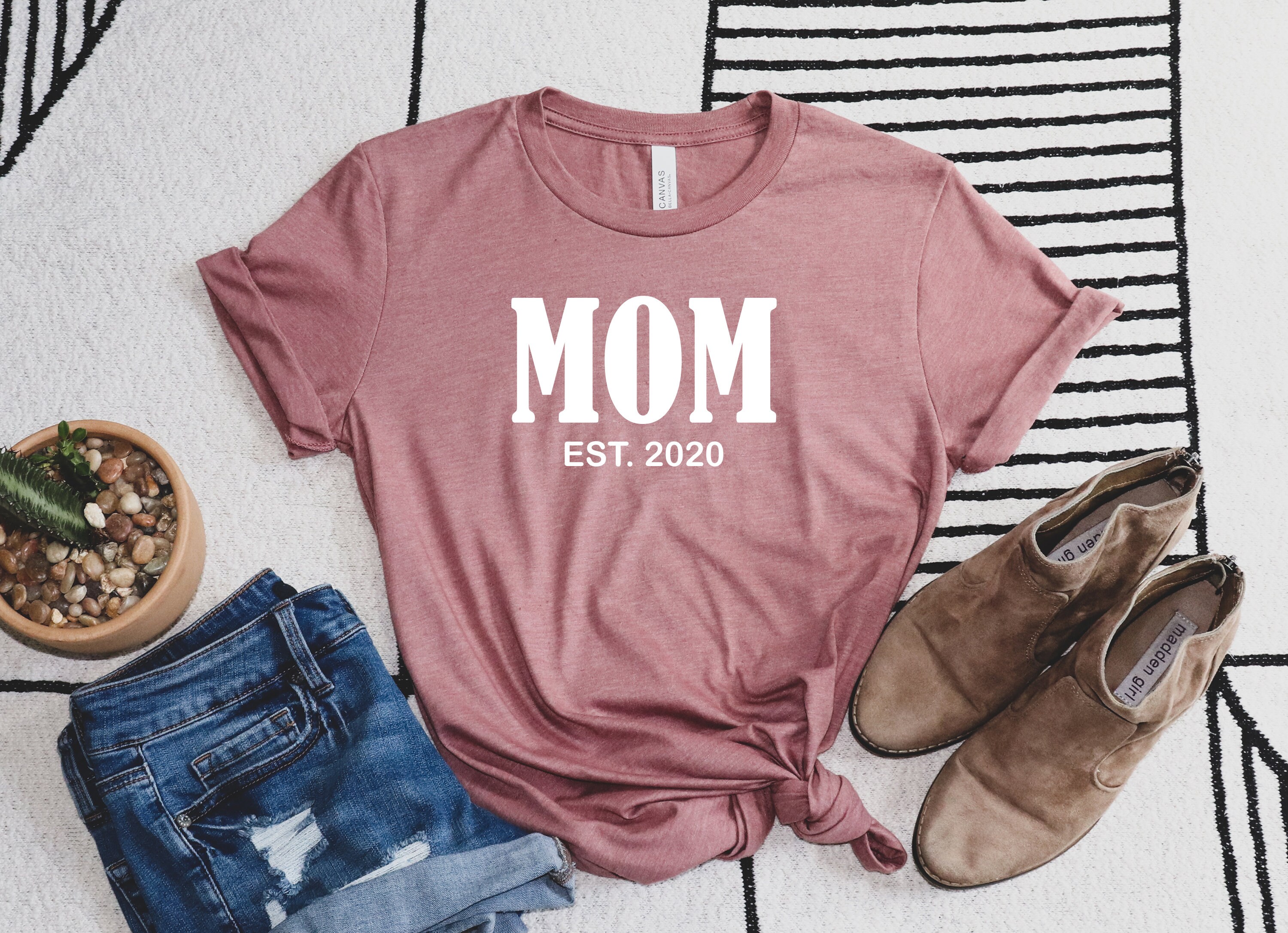 Personalized Mom and Dad Est. Shirts Mommy Daddy Shirt Mom - Etsy