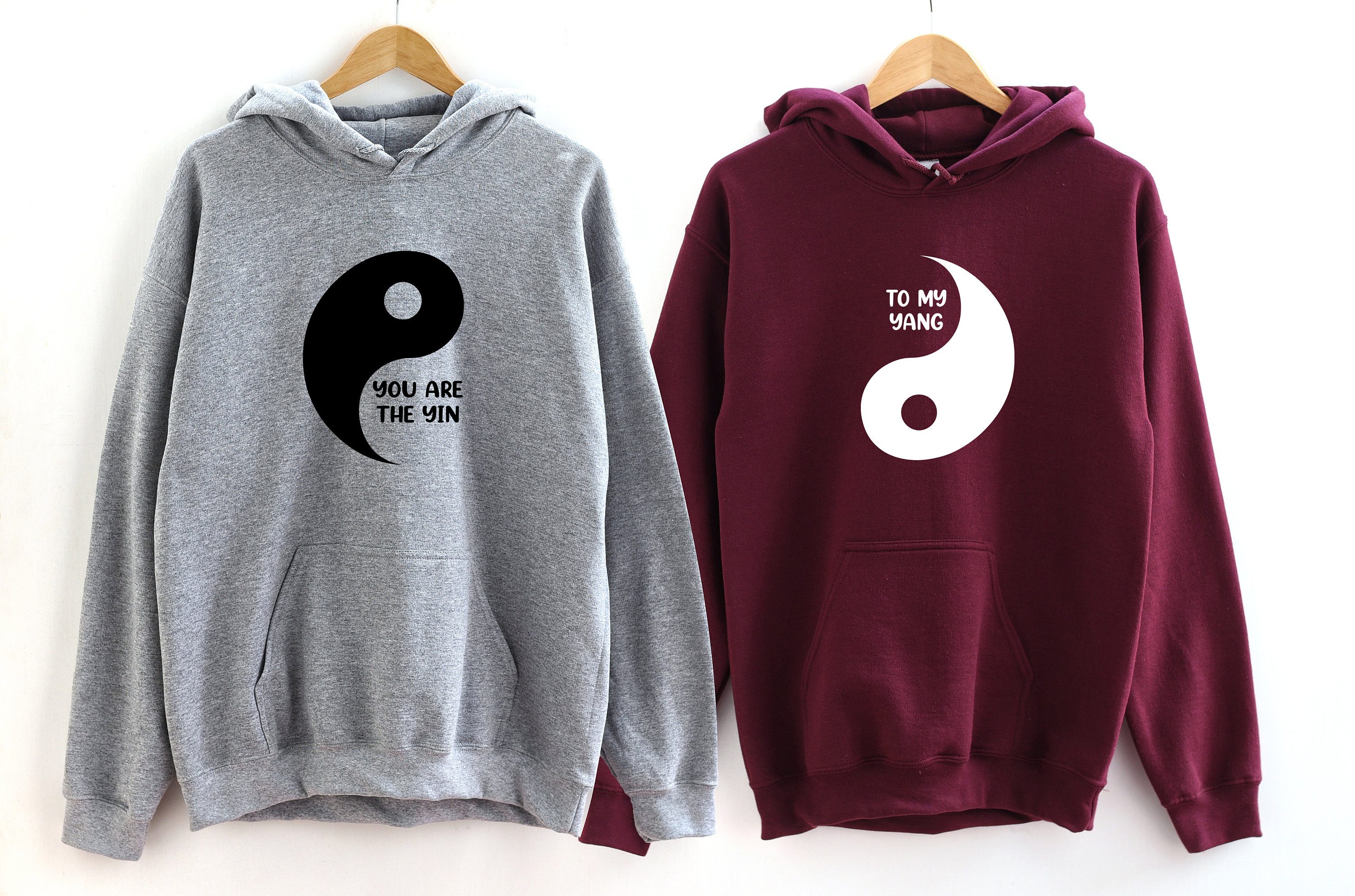 Yin and hotsell yang couple hoodies