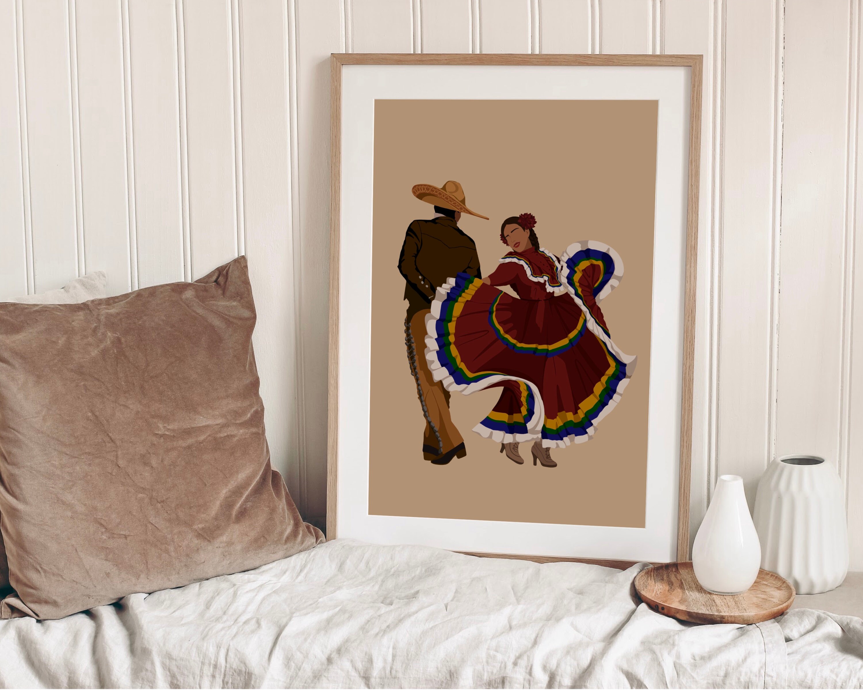 Mexican Art Mexican Wall Art Mexican Art Print Mexican Fold Etsy